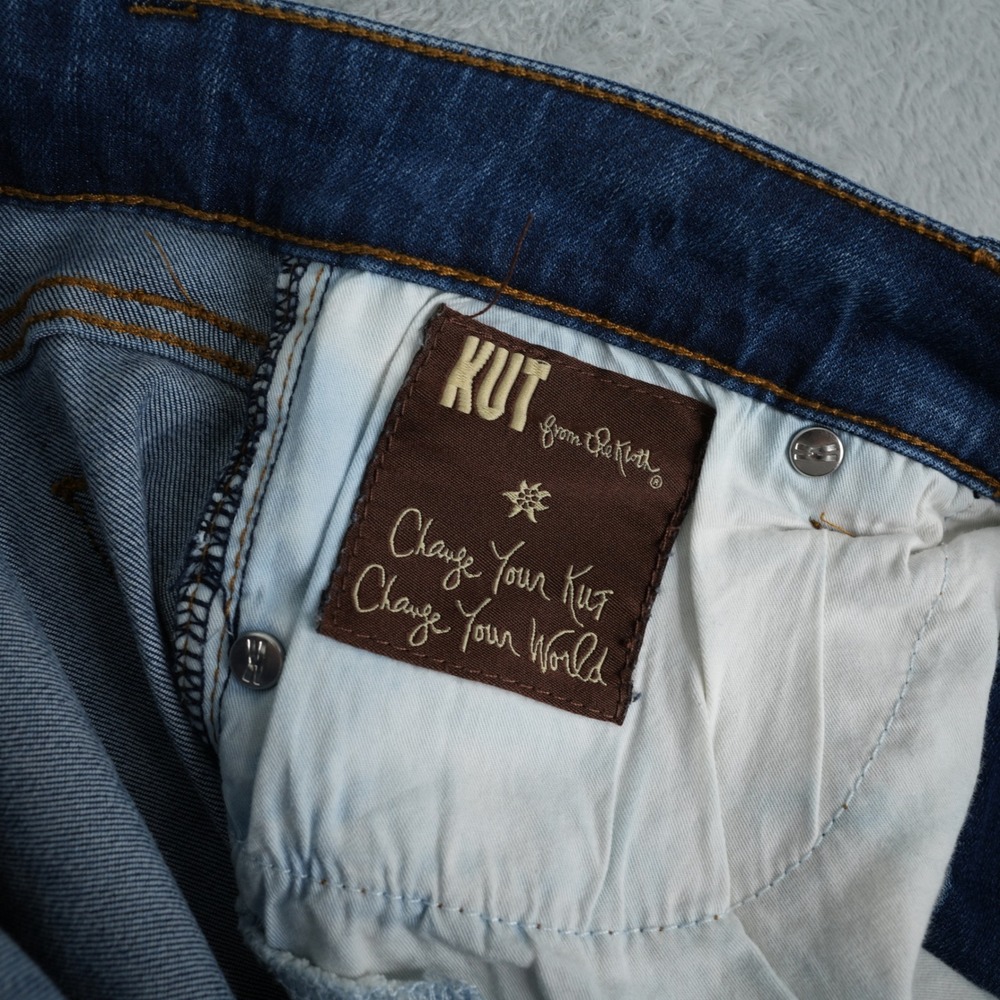 Kut From The Kloth Jeans Womens 6 (31x30) Toothpick Skinny Distressed Denim View 6